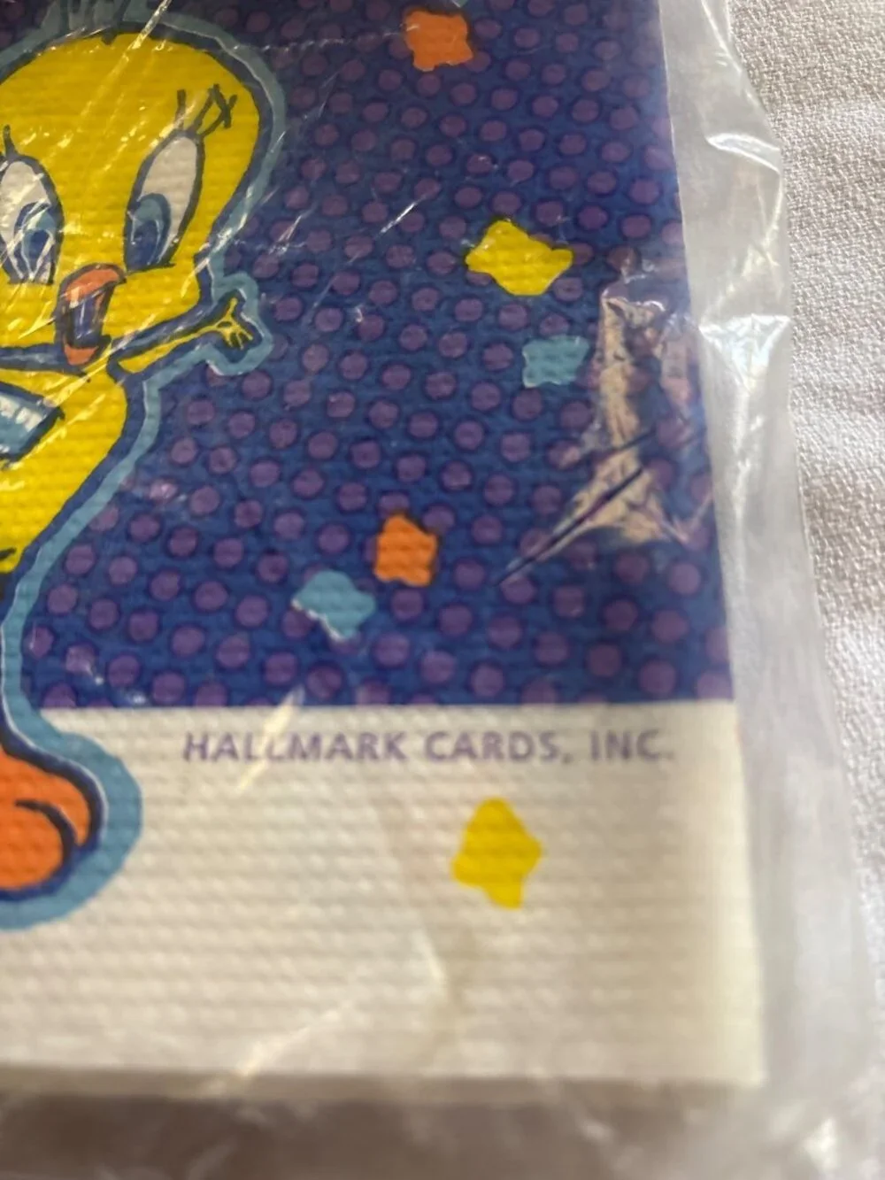 Looney Tunes Tweety 1997 Table Cover Party Express 54